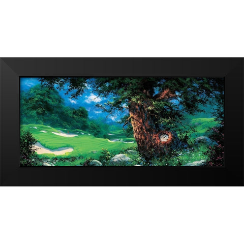 Golf Fantasy I Black Modern Wood Framed Art Print by Unknown