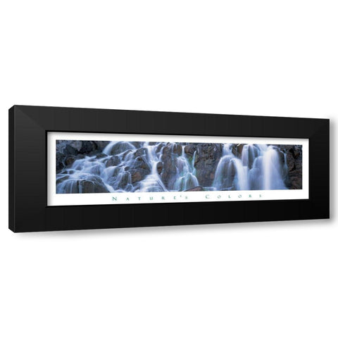 Rock Falls - Nature Black Modern Wood Framed Art Print by Unknown