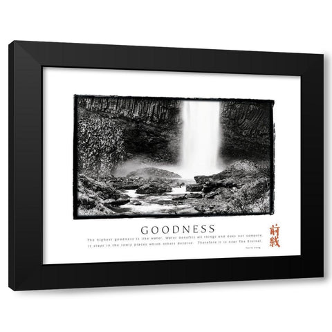Goodness Black Modern Wood Framed Art Print by Unknown