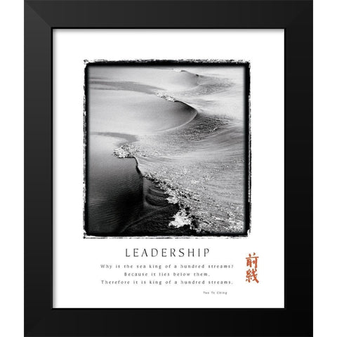 Leadership Black Modern Wood Framed Art Print by Unknown
