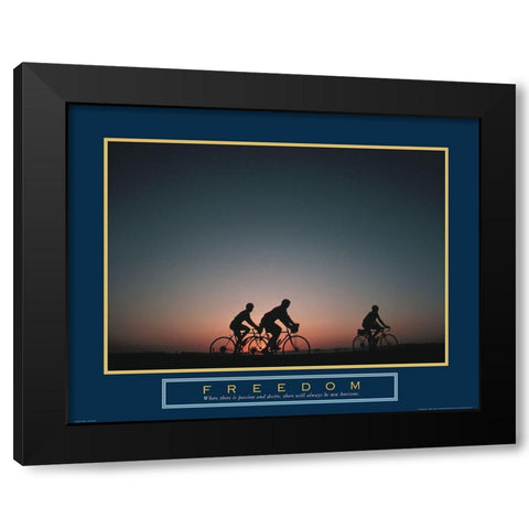 Libertad Black Modern Wood Framed Art Print with Double Matting by Frontline