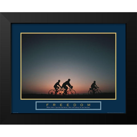 Libertad Black Modern Wood Framed Art Print by Frontline