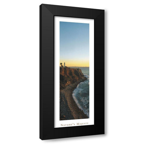 Lighthouse - Natures Majesty Black Modern Wood Framed Art Print by Unknown
