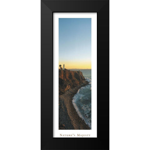 Lighthouse - Natures Majesty Black Modern Wood Framed Art Print by Unknown