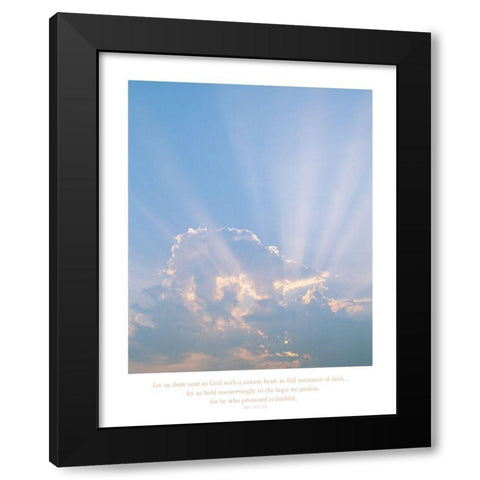 Lord in the Clouds Black Modern Wood Framed Art Print with Double Matting by Frontline