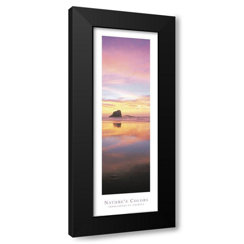 Natures Colors Beach Black Modern Wood Framed Art Print by Unknown