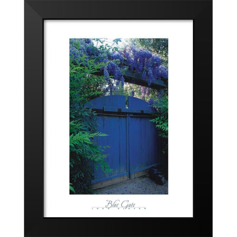 Blue Gate Black Modern Wood Framed Art Print by Frontline