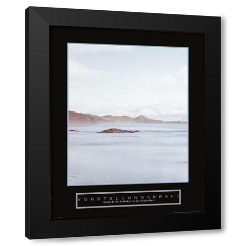 Vorstellangskraft Black Modern Wood Framed Art Print with Double Matting by Frontline