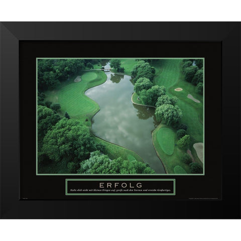 Erfolg - Golf Black Modern Wood Framed Art Print by Frontline