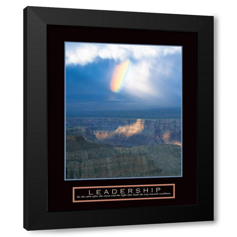 Leadership - Rainbow Black Modern Wood Framed Art Print by Frontline