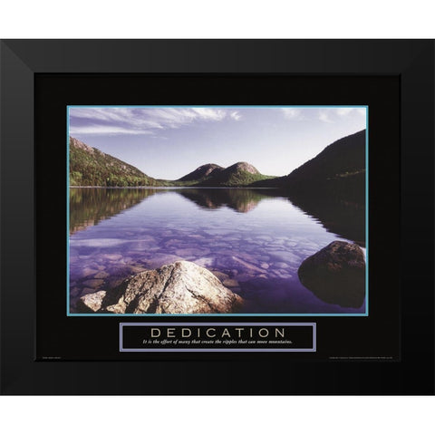 Dedication - Pond Black Modern Wood Framed Art Print by Frontline