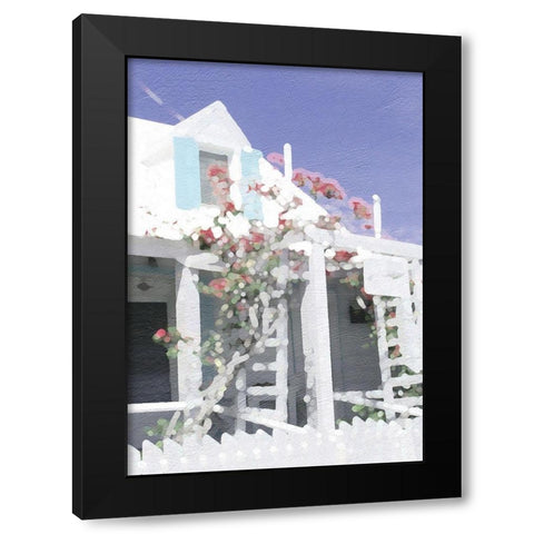 Harbor House Black Modern Wood Framed Art Print by Frontline