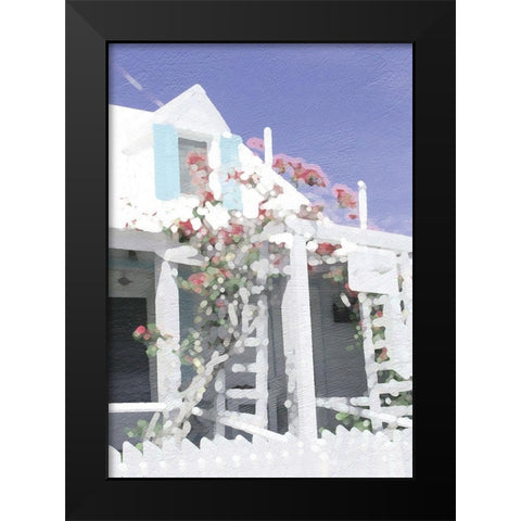 Harbor House Black Modern Wood Framed Art Print by Frontline
