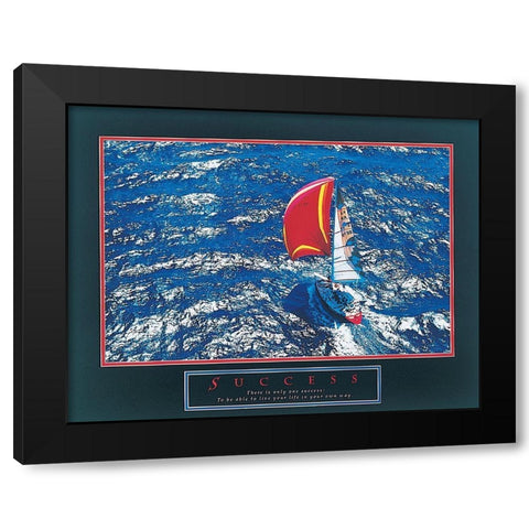 Saolboat - Success Black Modern Wood Framed Art Print with Double Matting by Unknown