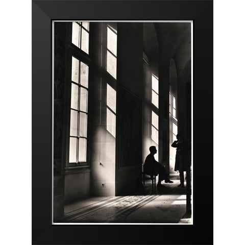 Waiting in the Hall I Black Modern Wood Framed Art Print by Unknown