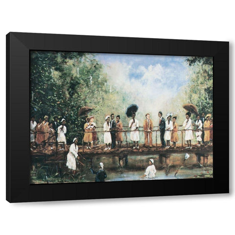 Black Baptism Black Modern Wood Framed Art Print by Unknown