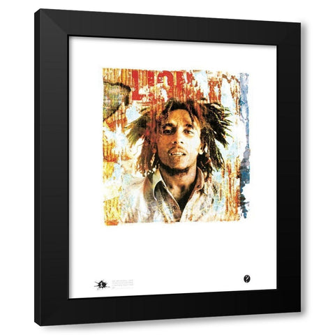 Marley Lion Black Modern Wood Framed Art Print by Frontline
