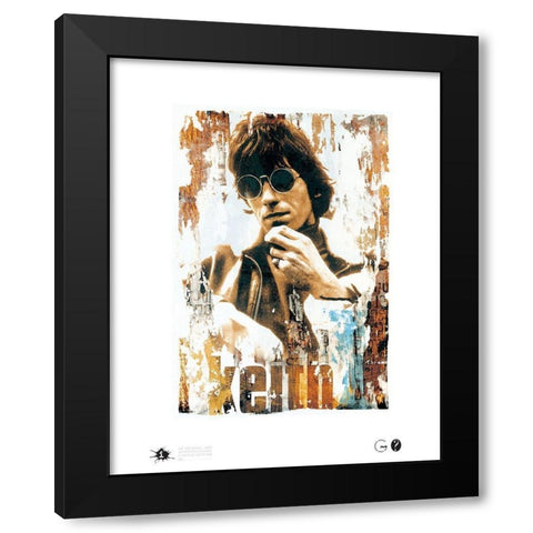 Keith Shades Black Modern Wood Framed Art Print by Frontline