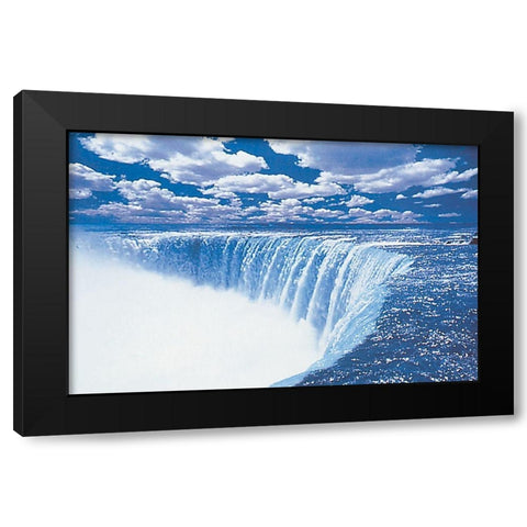 The Falls Black Modern Wood Framed Art Print by Unknown