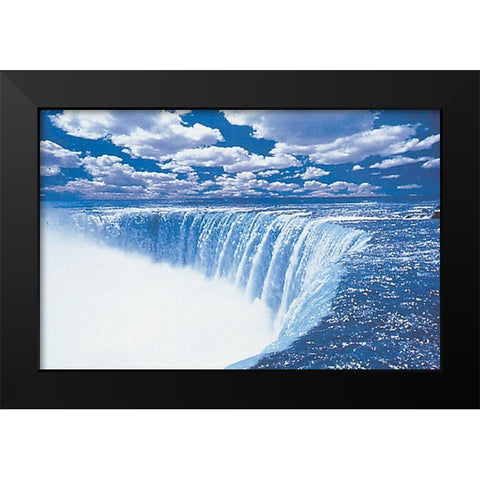The Falls Black Modern Wood Framed Art Print by Unknown