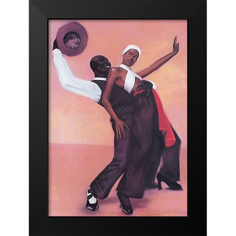 Dance Finale Black Modern Wood Framed Art Print by Unknown