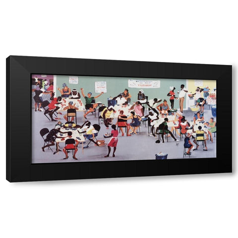 Card Tournament Black Modern Wood Framed Art Print with Double Matting by Unknown