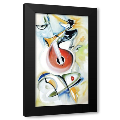 Blow It Black Modern Wood Framed Art Print with Double Matting by Unknown