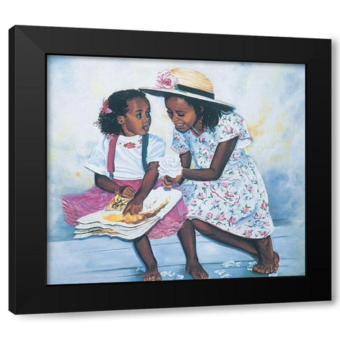 Thats Mine Black Modern Wood Framed Art Print with Double Matting by Unknown