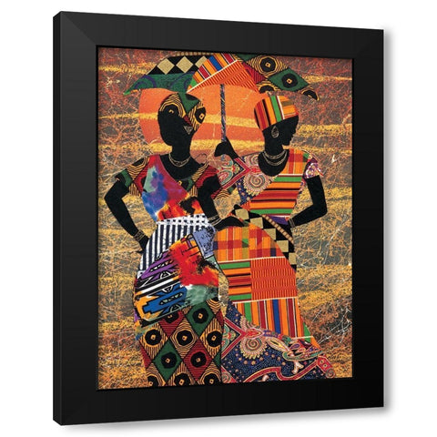 Tribal I Black Modern Wood Framed Art Print by Unknown