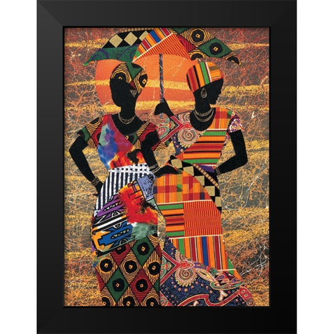 Tribal I Black Modern Wood Framed Art Print by Unknown