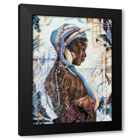 The Tear Black Modern Wood Framed Art Print with Double Matting by Unknown