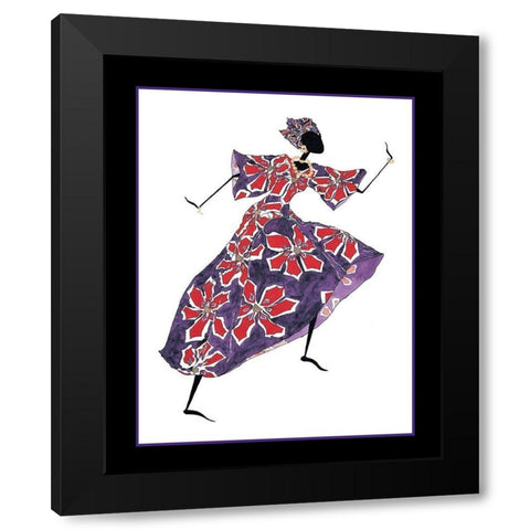 Dancin Mama Black Modern Wood Framed Art Print by Unknown