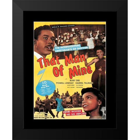 Man of Mine Black Modern Wood Framed Art Print by Unknown