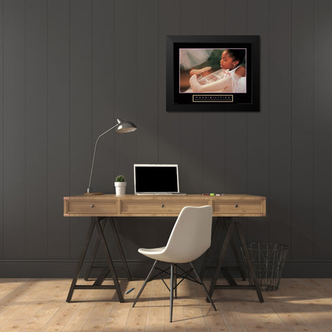 Possibilities - Ballerina Black Modern Wood Framed Art Print by Unknown