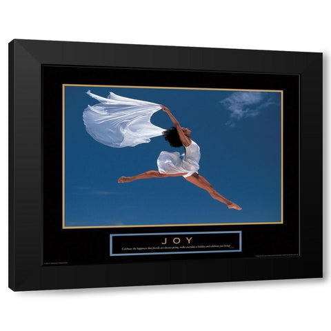 Joy - Dance Black Modern Wood Framed Art Print by Unknown