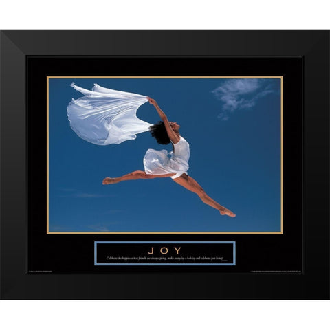 Joy - Dance Black Modern Wood Framed Art Print by Unknown