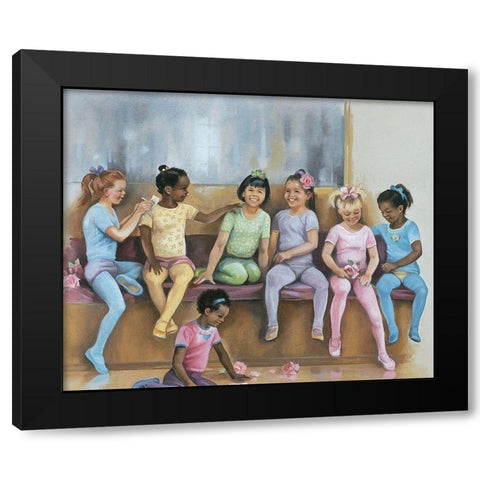 Dance Class Black Modern Wood Framed Art Print with Double Matting by Unknown