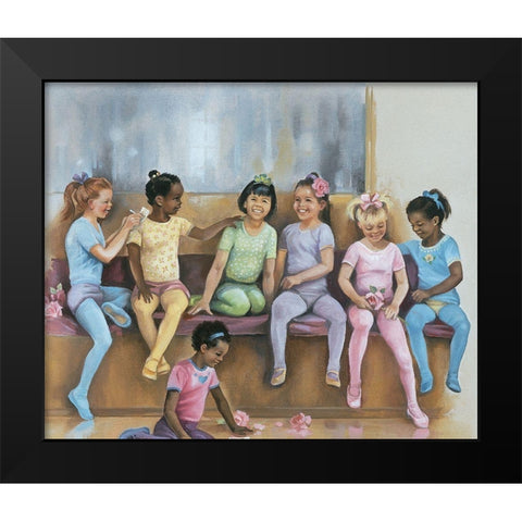 Dance Class Black Modern Wood Framed Art Print by Unknown