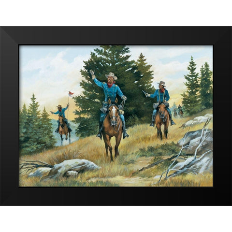 Scout Black Modern Wood Framed Art Print by Unknown