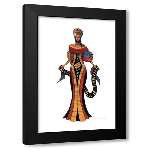 Nigerian Queen Black Modern Wood Framed Art Print by Unknown