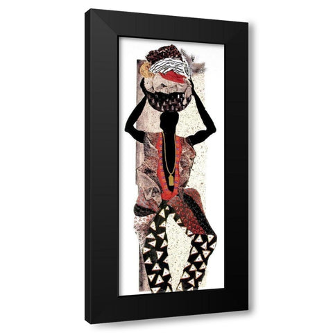 Basket of Clothes Black Modern Wood Framed Art Print with Double Matting by Unknown