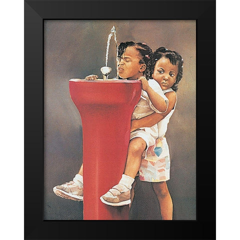 Higher Black Modern Wood Framed Art Print by Unknown