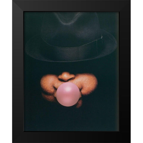 Dizzy Black Modern Wood Framed Art Print by Unknown