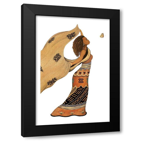 Emerging Black Modern Wood Framed Art Print with Double Matting by Unknown