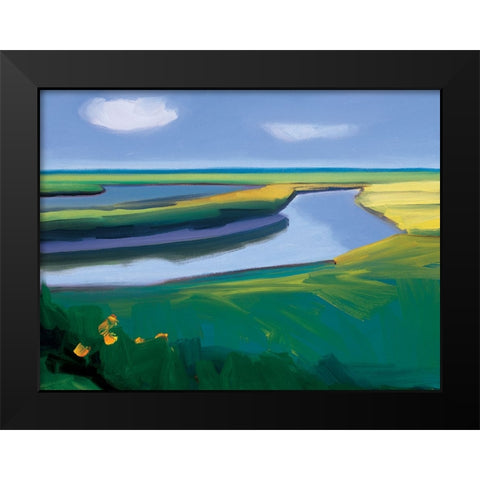 Reservoir Black Modern Wood Framed Art Print by Unknown