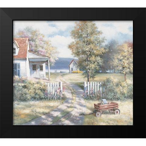 Wagon Black Modern Wood Framed Art Print by Unknown