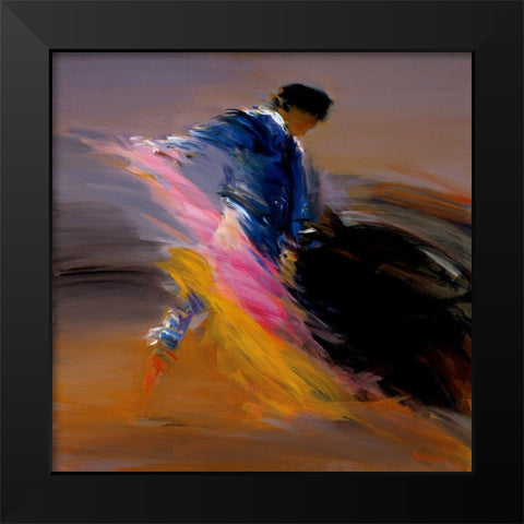 La cape Black Modern Wood Framed Art Print by Doutreleau