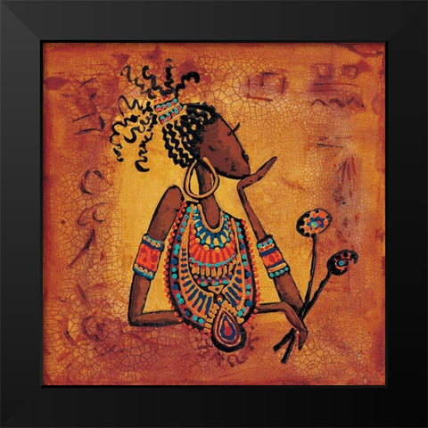 De vous a moi I Black Modern Wood Framed Art Print by Vital, Isabelle