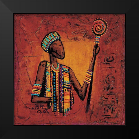 De vous a moi IV Black Modern Wood Framed Art Print by Vital, Isabelle