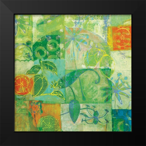 Pamplemousse et anis Black Modern Wood Framed Art Print by Carvalho, Cecile de